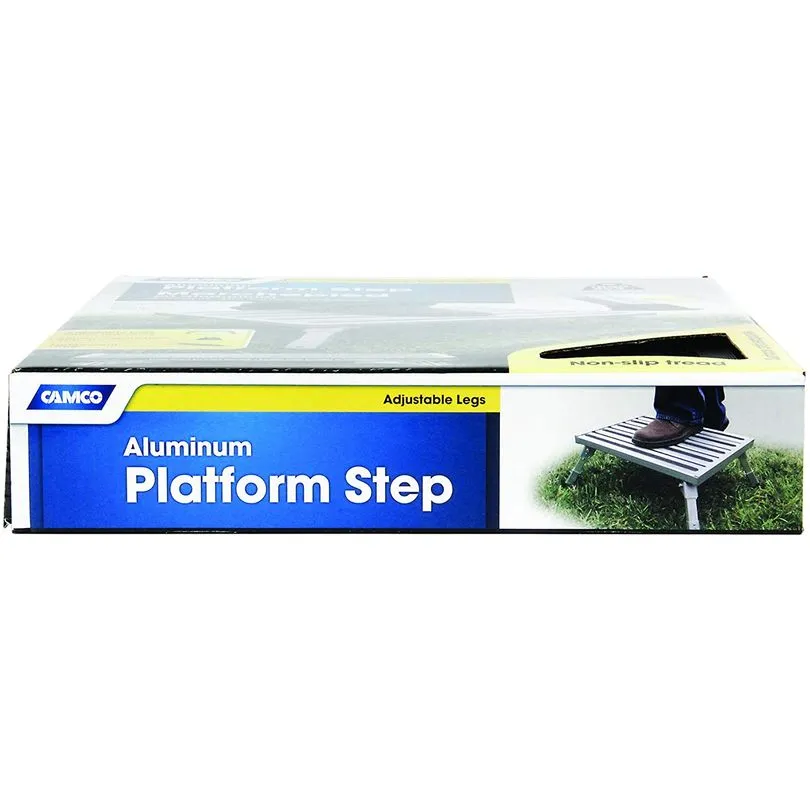 Step Stool, Alum Platform -Adj